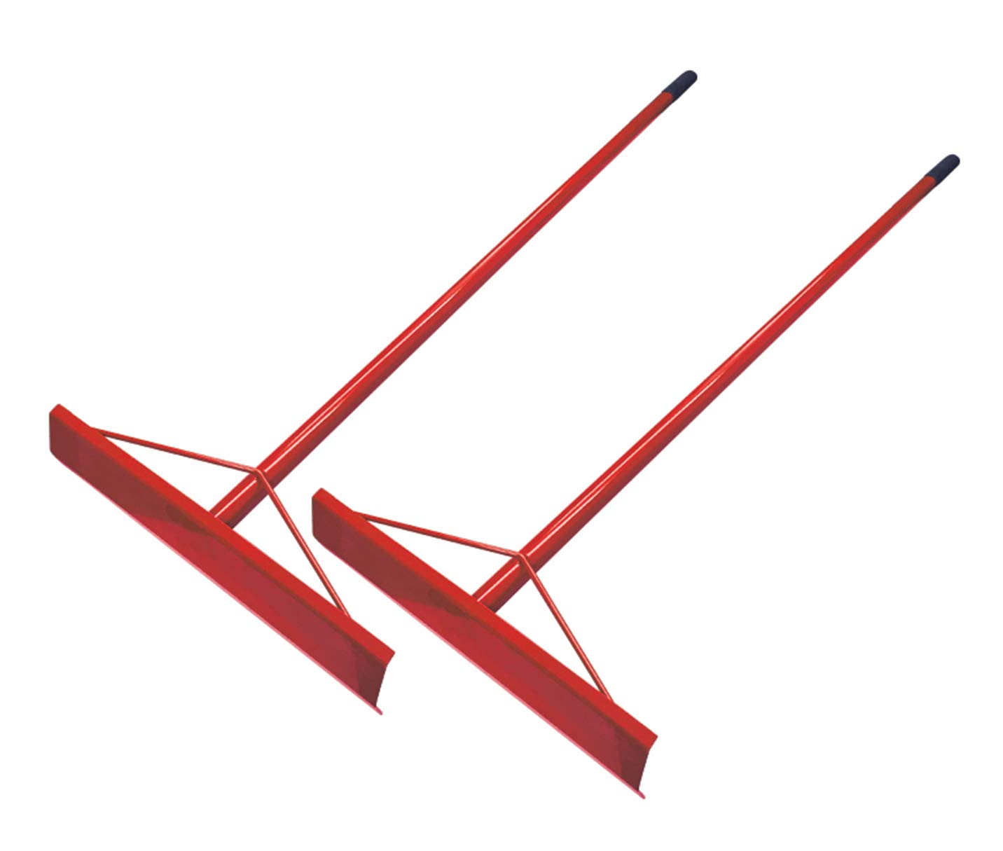 Aluminium Concrete Rake Placer 19.5" x 5" with Welded 60" Long Aluminium Handle (2)
