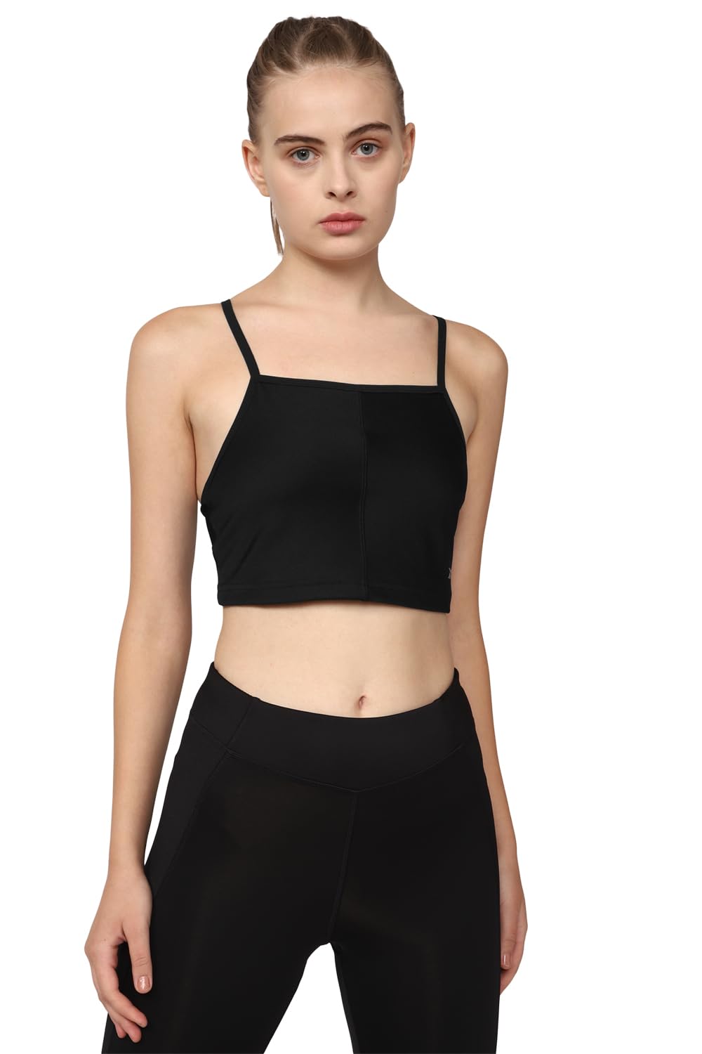 Reebok Women's Yoga Rib Crop Yoga Shirt Black M