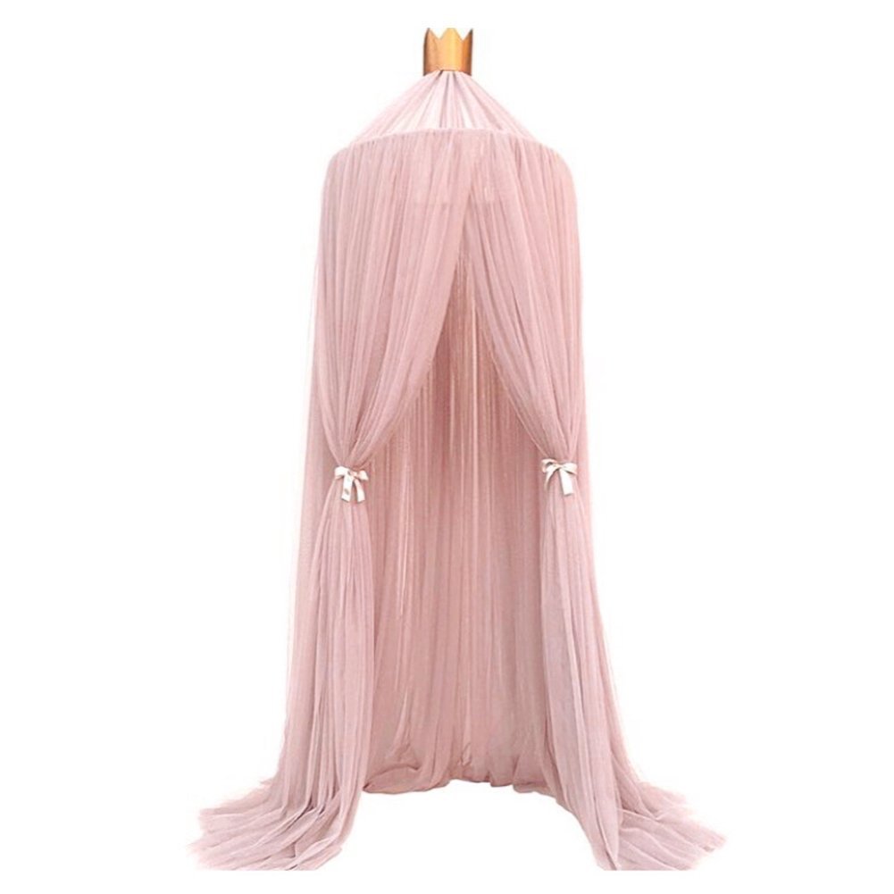 baldacchino per bambini, 100% poliestere, romantico baldacchino, zanzariera per bambini, per leggere, giocare, tenda, tenda da appendere per bambini, decorazione per la camera da letto (rosa)