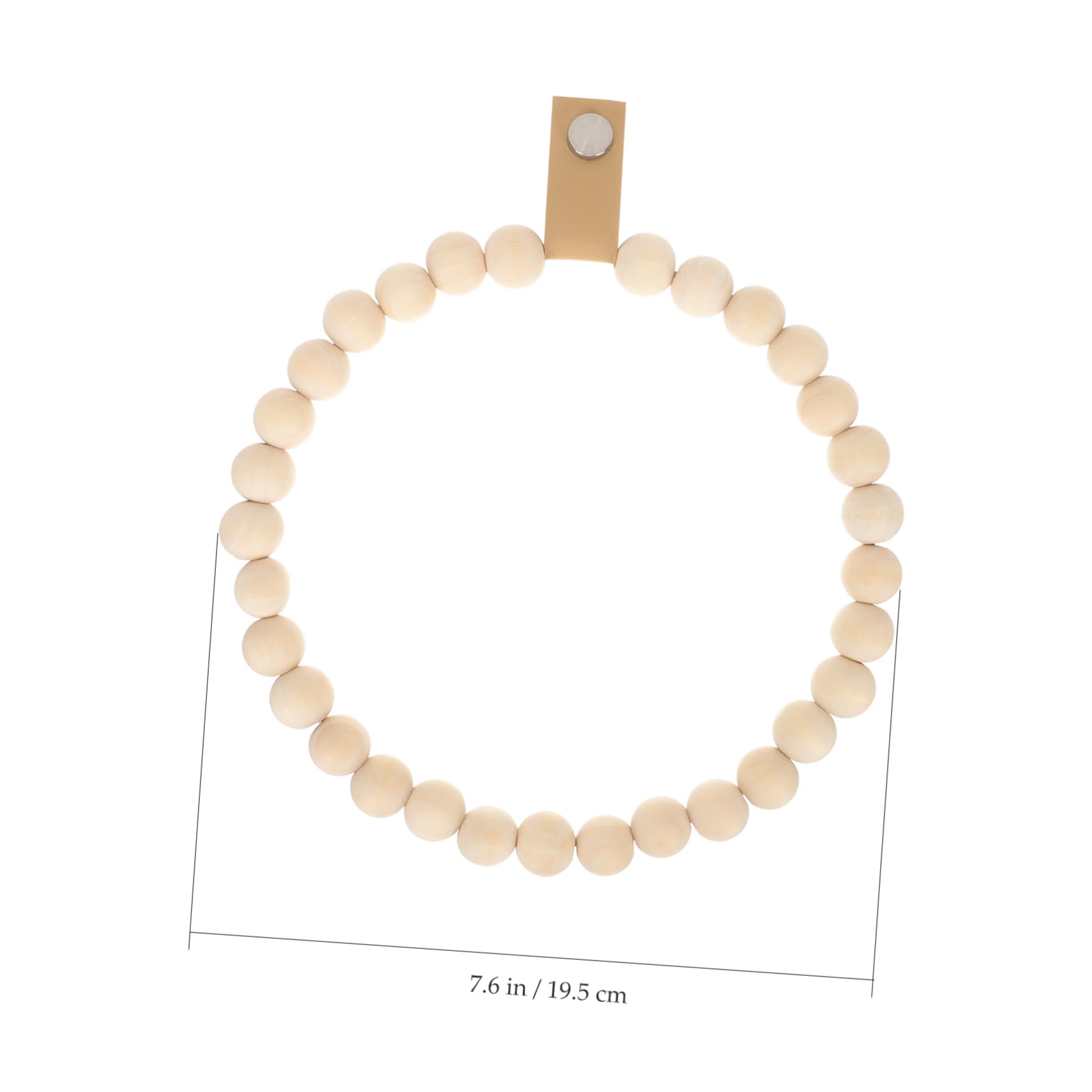 Operitacx 3 Piezas Toallero De Cuentas De Madera Toallero Rústico Toallero Madera Anillos De Toalla De Baño Soporte De Toalla De Baño para La Pared del Baño Khaki