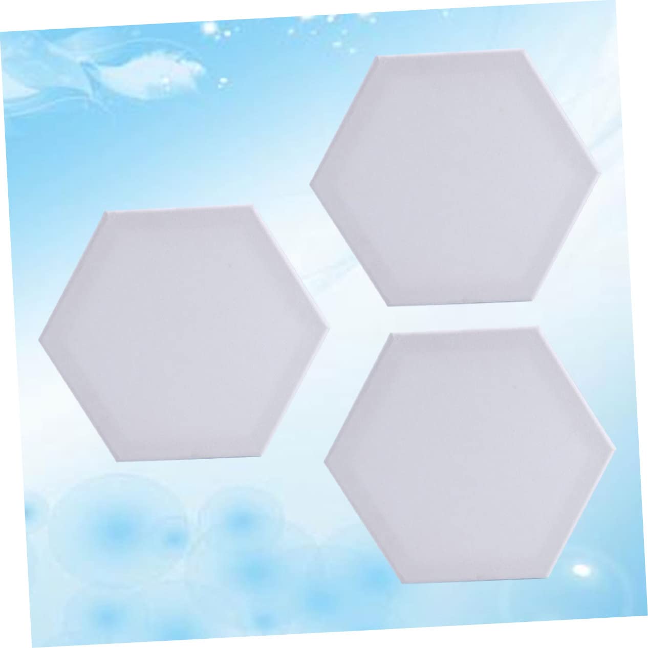 Panneaux de Peinture Hexagonaux Planches à Dessin Stables et Faciles à Ranger Lot de 3 en Coton Blanc pour Artistes pour Peinture DIY en Intérieur