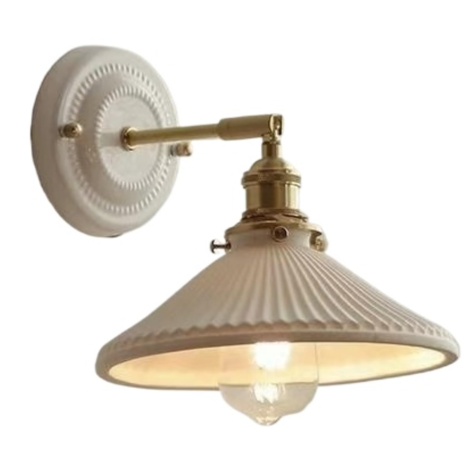 FEITENGDA Single Head Three Tone Wall Sconce Vintage Wall Light
