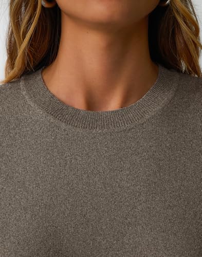 Women's Wool Blend Sweater Crew Neck Lightweight Pullover Long Sleeve Fall Tops Business Casual Outfits 2025 Fashion4