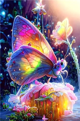 Peinture diamant papillon 5D : finis les strass ternes