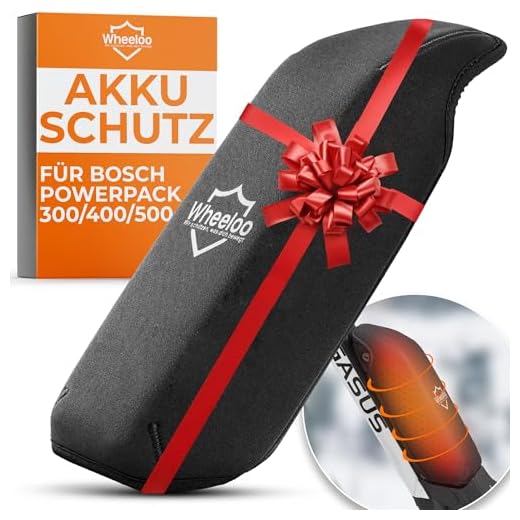 Orgrul Universal E-Bike Schutzhülle Standard für Akku, Passend für Rohrumfang von 30 cm bis 40 cm, Unisex – Erwachsene Akkuschutz Abdeckung im Unterrohr Batterie-Thermo-Cover, Schwarz, Einheitsgröße 6 Wheeloo E-Bike Akkuschutz für Bosch Powerpack I Erhöht Laufzeit & Lebensdauer I für Powerpack 300/400/500 CX Performance Active-Line I gegen Kälte und Schmutz I Akku Abdeckung Cover Schutzhülle