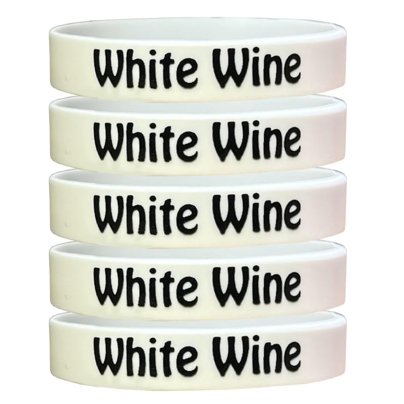 White Wine: Squeeze Bottle Labels: 5 Pack