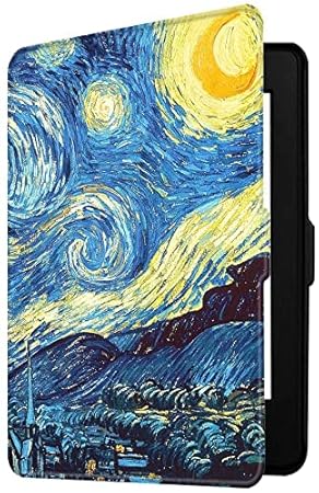 SwooK Magnetic Flip Cover case for Old Kindle Paperwhite 1 2 3 7th Gen Generation Released in 2012 2013 2014 2015 2016 New 300 PPI Versions 6″ inch…