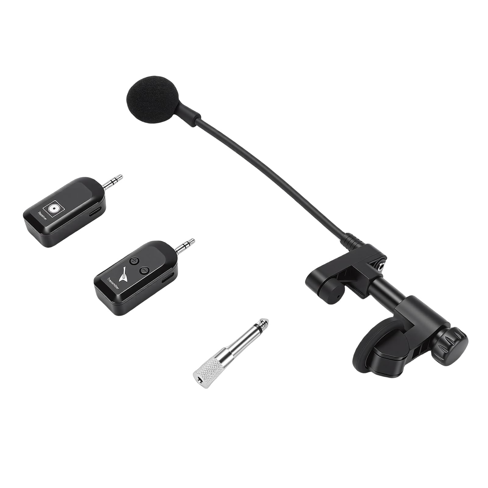 Kabelloses Cello-Mikrofon, 2,4 G, On-Instrumentenmikrofon mit 360°-Tonaufnahme, 30 M Reichweite für Violine, Gitarre, Bratsche, Bühnenauftritt