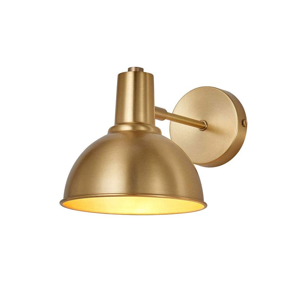 HPTHLY Wall Mounted Light Wall Lamp Copper Wall Lamp, Simplicity Brass Wall Light Sconce Creative Wall Lantern Bedroom Bedside Lighting Restaurant Hotel Aisl