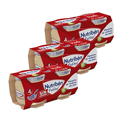 Nutribén Potitos Tarrito Introducción De Menestra De Verduras Con Pavo Para Bebés A Partir De 4 Meses Sin Almidones Sin Azúcares Añadidos Sin Gluten 3 Packs De 2 Unidades De 120g 720g Nutribén Potitos Tarrito Introducción De Menestra De Verduras Con Pavo Para Bebés A Partir De 4 Meses Sin Almidones Sin Azúcares Añadidos Sin Gluten 3 Packs De 2 Unidades De 120g 720g