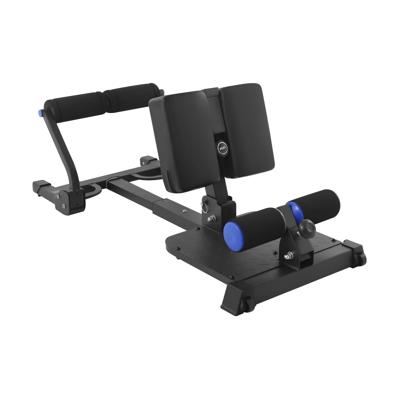 Banco de sentadillas plegable con bandas de fitness, dispositivo de entrenamiento ajustable para abdominales, estación de entrenamiento para el hogar, oficina, gimnasio