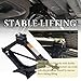 Car Scissor Jack Kit with Lug Wrench & Ratchet Wrench,2T Car Jack Kit for Cars Lifting & Tire Changing,Heavy Duty Scissor Jacks for Cars Tools Lift Range from 3.93
