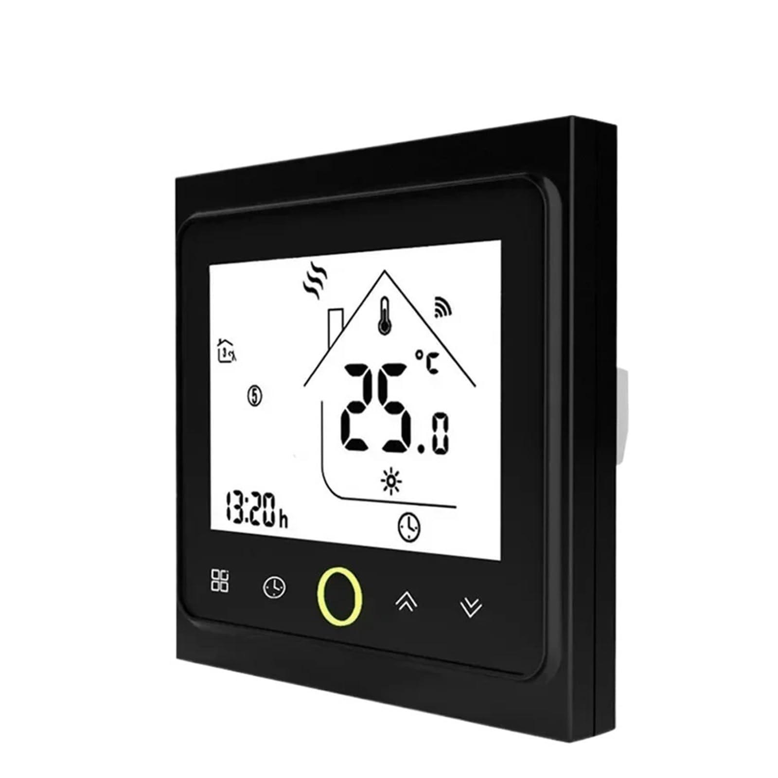 Central Air Conditioning Controller Temperature Control Panel 2/4P WiFi Smart Central Air Conditioner Thermostat Coil Unit Temperature Controller(2 Pipe Wifi)