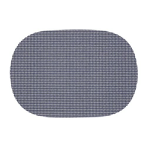 Kraftware Fishnet Oval Placemat For Any Outdoor Table, Navy, Set Of 6, Small #TOP3