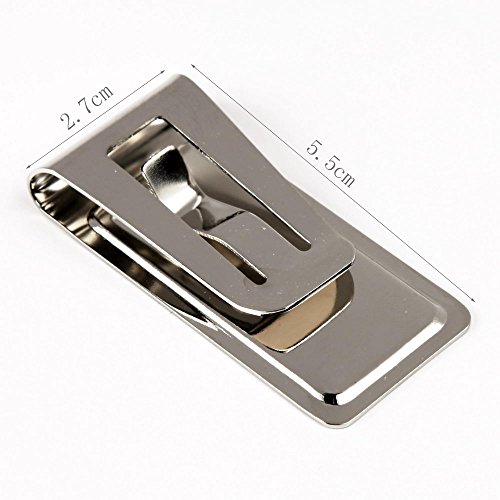 Y&G MC1051 Fitness Design Dark Brown Artificial Leather Stainless Steel Money Clips Friendship Presents Idea2