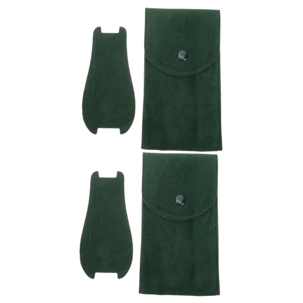 UKCOCO 5 Sätze Aufbewahrungstasche Ansehen Für Tragen Wasserdicht Sprechen Beutel Reise-uhrentasche Ausstellungstasche Ansehen Flusenuhrentasche Flanell Green 2 Stück * 5