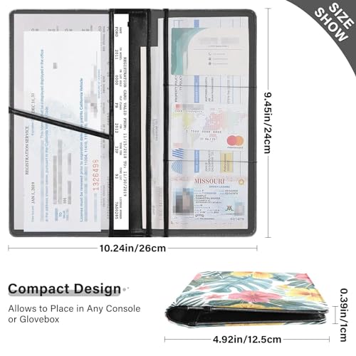 Organizador de cuero para documentos miniatura 3