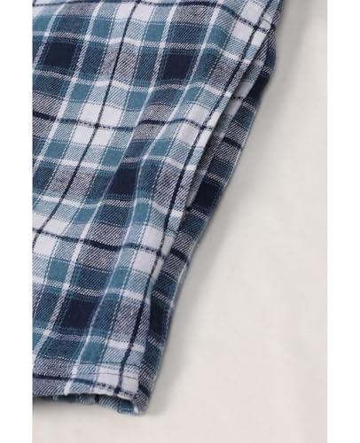 Image of ZENTHACE Men's Sherpa Lined Full Zip Hooded Plaid Shirt Jacket