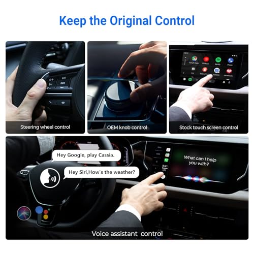 Image of KMH 2 in 1 Android Auto /CarPlay Wireless Adapter U2-X Pro - Wireless CP /AA for OEM Factory CarPlay Cars - 5GHz WiFi, Online Update, Fast Connect, No Delay, Plug & Play (Pack of 1)