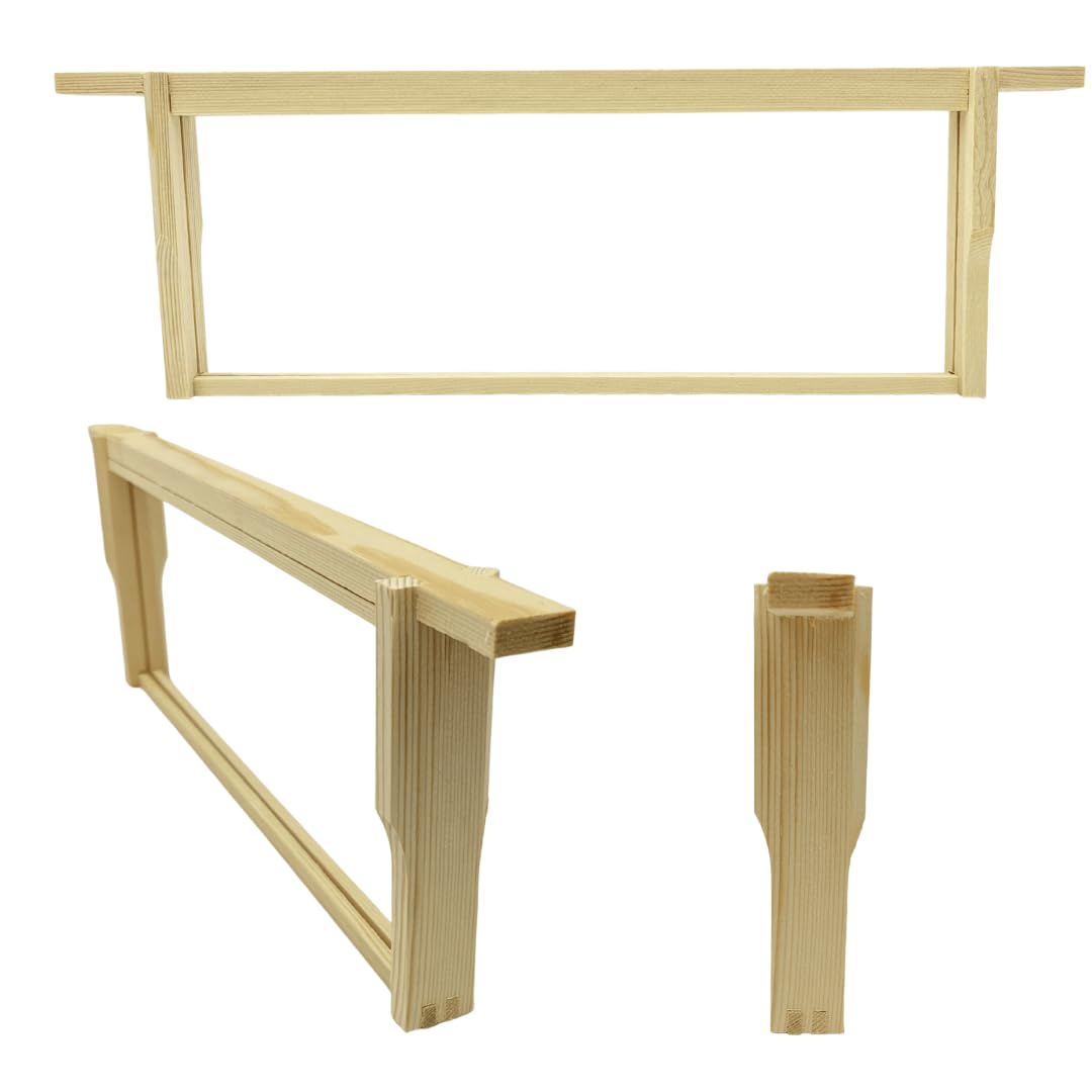 Ltd - SN4 x 10 - Hoffman Self Spacing Super Frames for British National Hives - Flat Packed - With Nails
