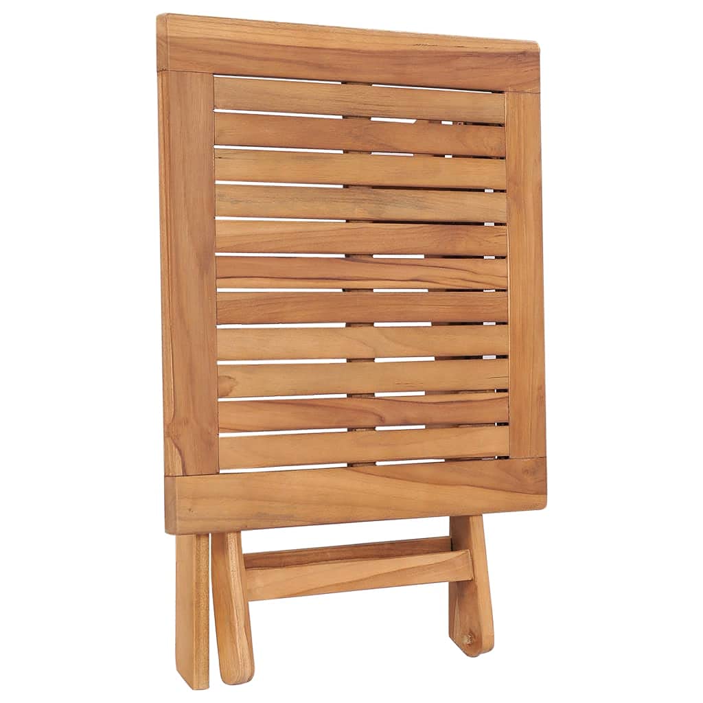 vidaXL Tavolo da Giardino Pieghevole 45x45x45 cm in Legno di Teak
