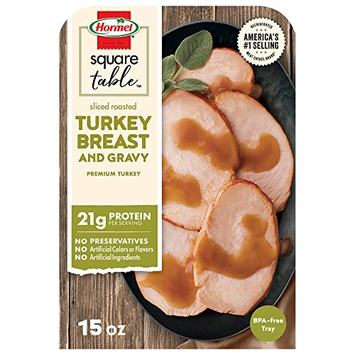 HORMEL SQUARE TABLE Sliced Roasted Turkey Breast & Gravy Refrigerated Entrée, 15 Oz.