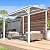 AECOJOY 10' x 8' Pergolas and Gazebos on Clearance in White, Large Wall Mounted Pergola, Outdoor Patio Lean to Gazebo Metal Awnings for Decks,Patio, Porch, Backyard and More