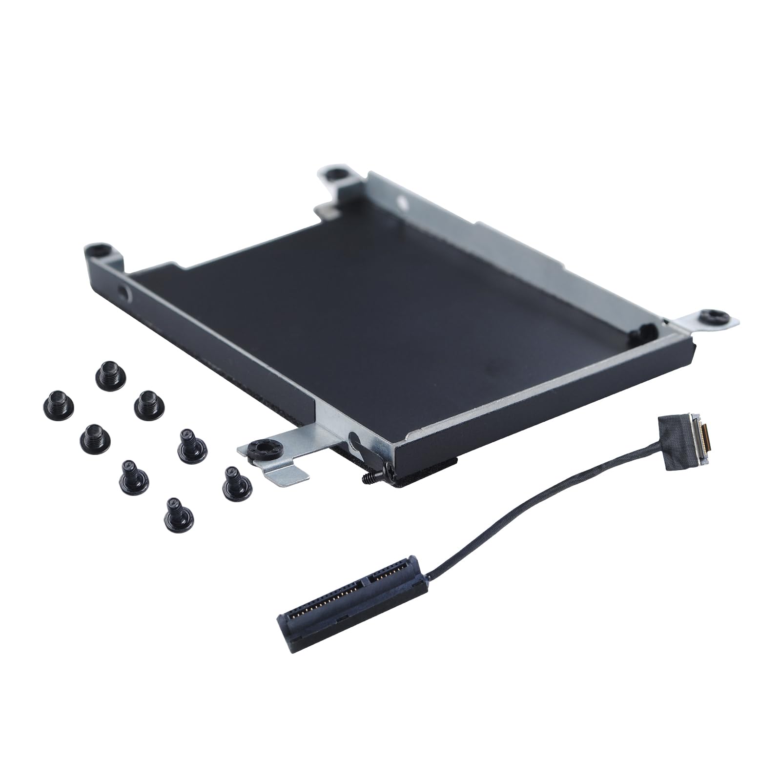 Kit de organizador de disco duro SATA de 2.5 pulgadas para Dell Latitude 15 5510 5511 5505 5502 5501 5500, Precision 15 3540 3541 3542 3550 3551, con cable, soporte, tornillos