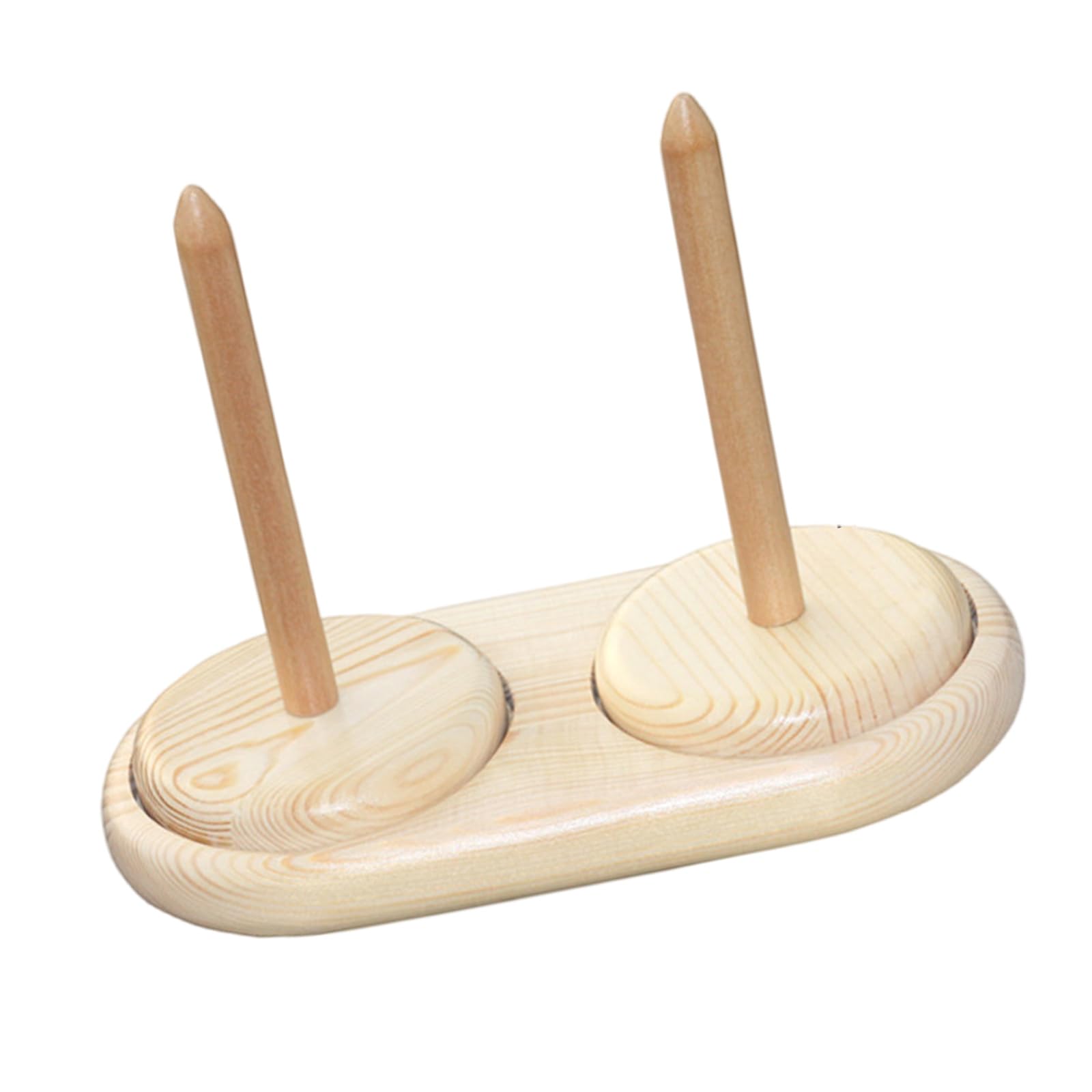 Kalttoy Wood Yarn Dispenser Desktop Rotating Yarn Holder Portable Spool Holder Stand for Knitting and Crochet Project