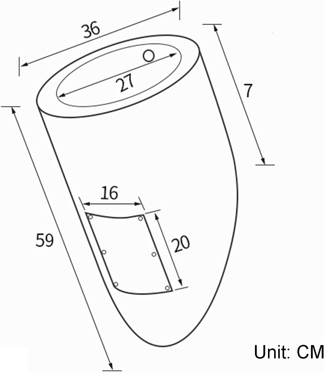 Toilette da parete per uso domestico, con drenaggio a induzione, WC verticale, per WC maschile, orinatoio dorato + sensore (orinatoio nero + sensore)