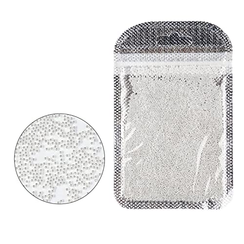 Bydezcon 3D Nail Caviar Beads For Nail Art Metal Mini Nail Ball Beads Gold Silver Nail Studs DIY Nail Decorations Accessories Mini Nail Art Beads