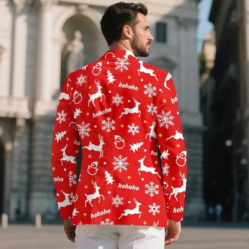 Mens Long Sleeve Suits Classic Notched Lapel One Button Blazers Regular Fit Casual Coat with Pocket Fashion Jackets3