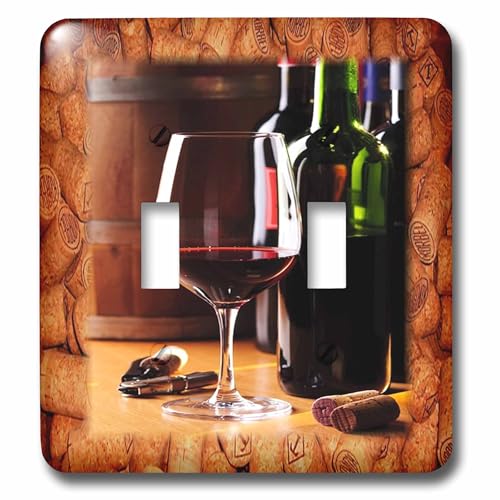Interruptor doble para compartir un poco de vino conmigo placa de pared 2