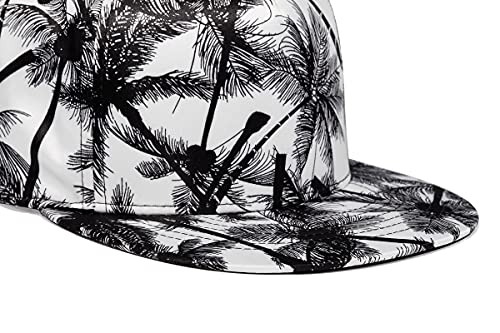 Image of Quanhaigou Snapback Hat for Men Women,Hip Hop Style Colorful Flat Bill Hats Teens Adjustable Baseball Cap