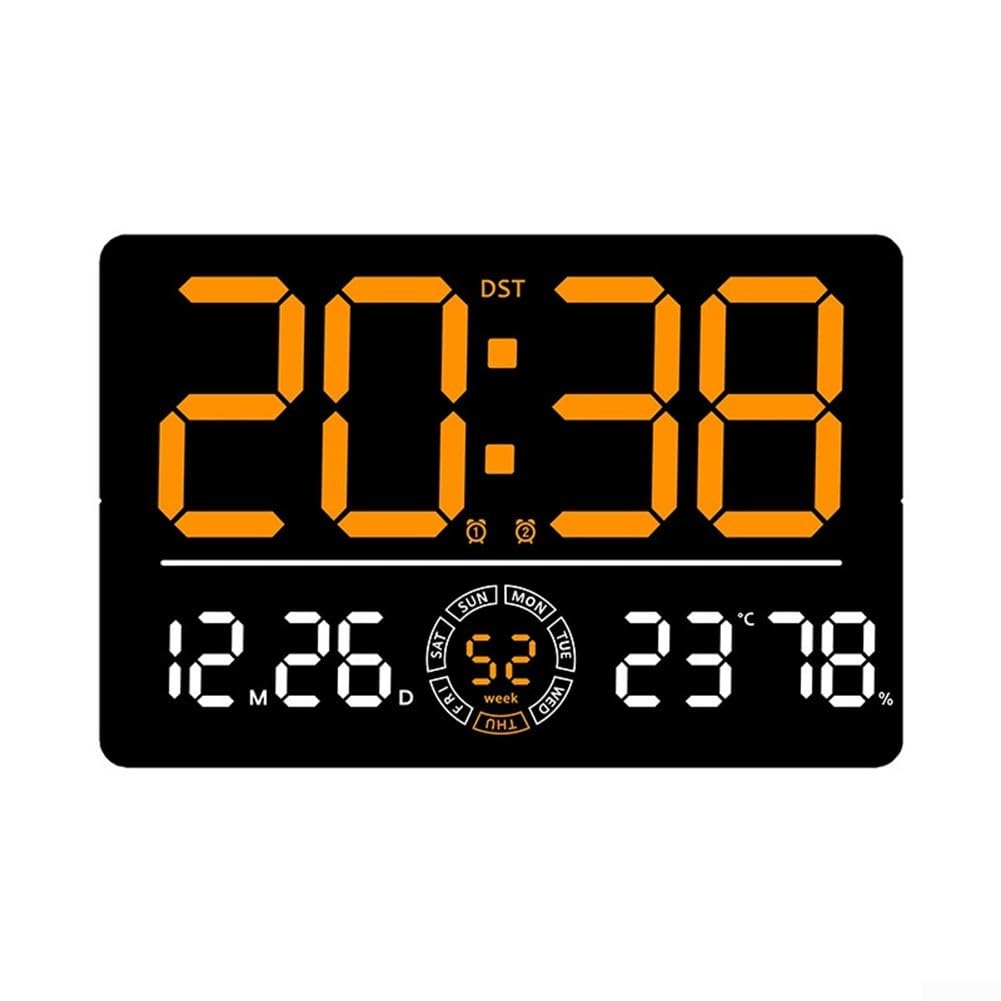 Horloge LED lumineuse multicolore idéale pour la cuisine