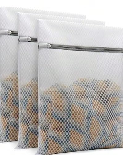 Honeycomb Mesh Laundry Bags for Delicates, 3 Pack 12 x