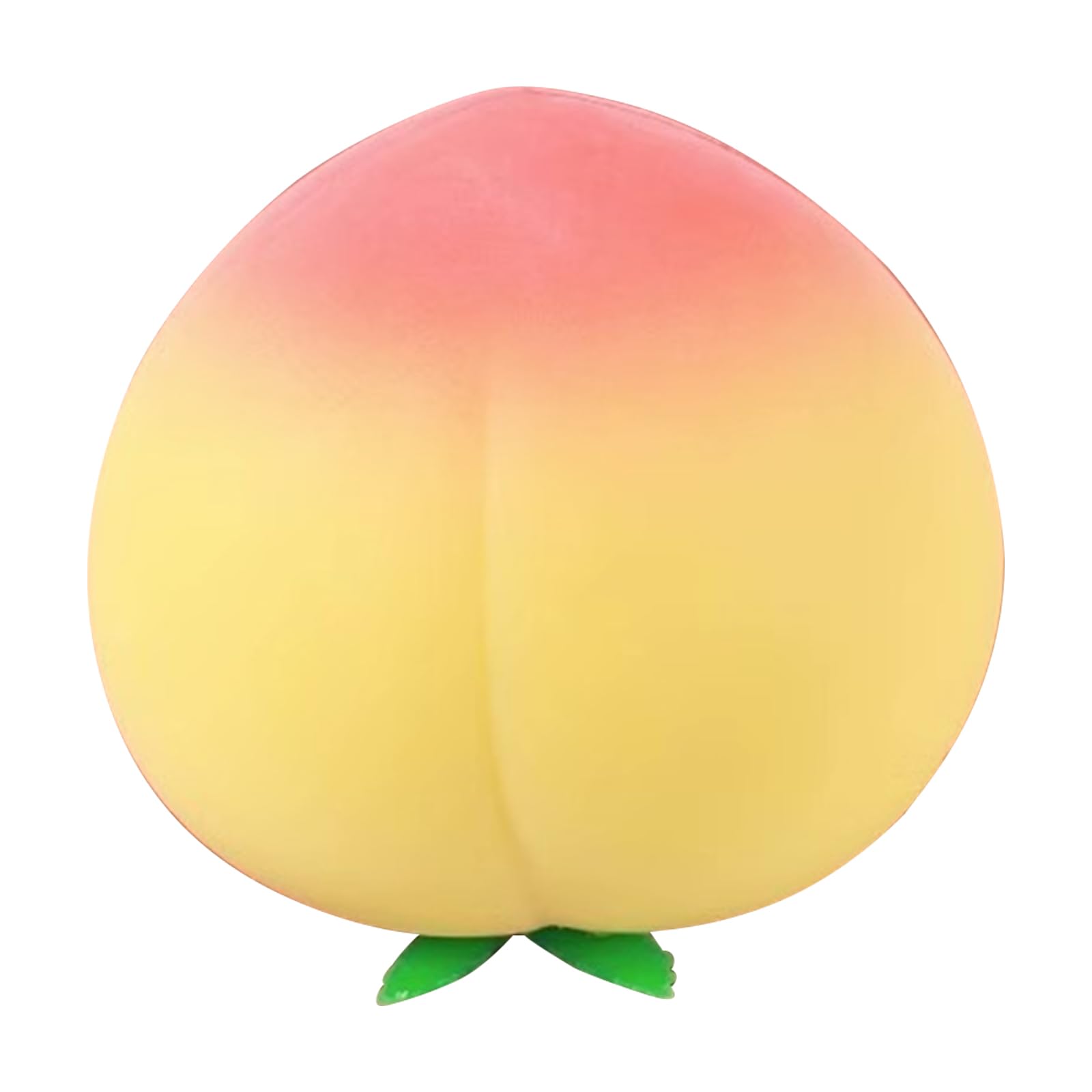 FEESHOW Sensory Fidget Toys Peach Fruit Stretchy Stress Ball Work Family Play Dough Anxiety Reliever Yellow One Size