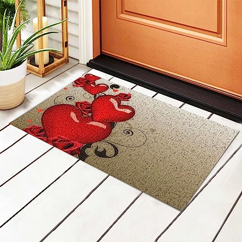Tapis de sol Saint-Valentin BAFAFA en PVC antidérapant pour entrée extérieur - 3