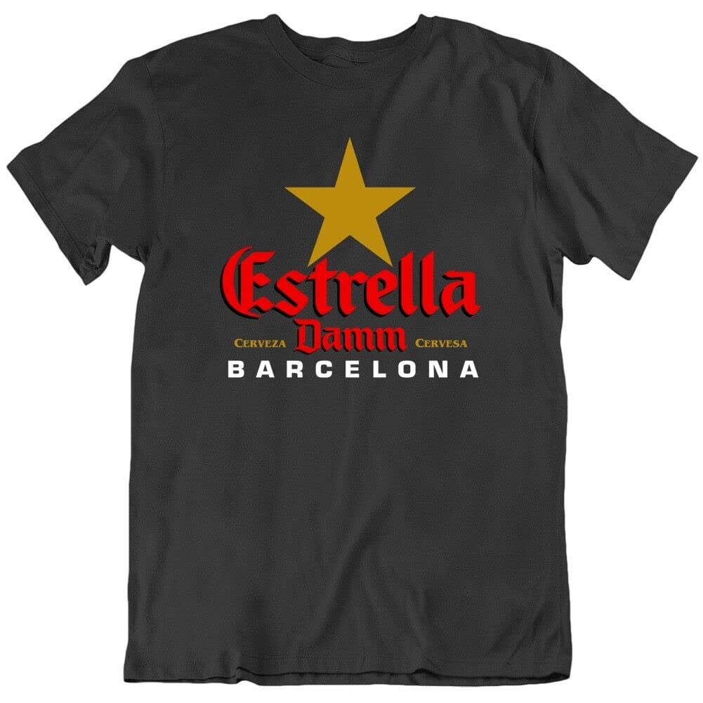 CustomEstrella Damm Beer Barcelona Drink Alcohol Good Deal T-Shirt Birthday Gift