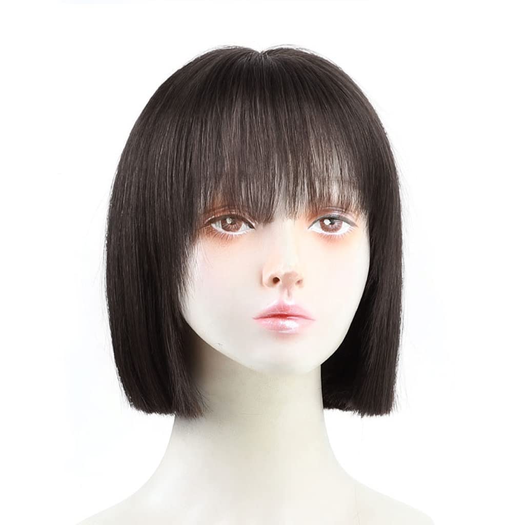 Perruque cheveux naturels RJJ 2 vraie chevelure femme courte 8 cm