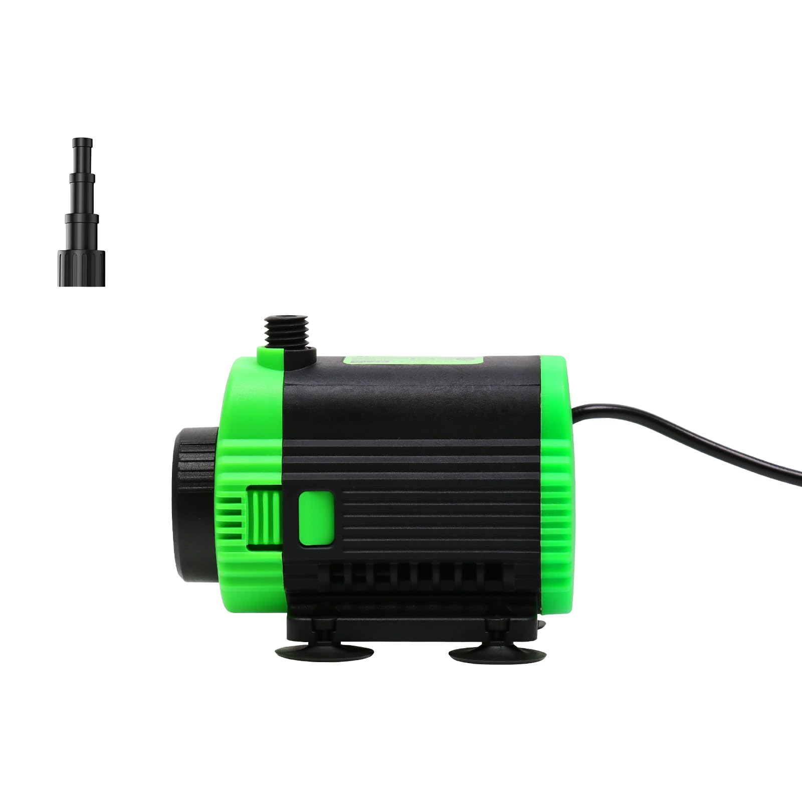 Pompe à eau submersible 150 GPH (560 L/H, 60 W), pompe à eau ultra silencieuse avec tête de 3 m de haut, pompe de fontaine avec cordon d'alimentation de 2 m, buse réglable en 3 tailles pour