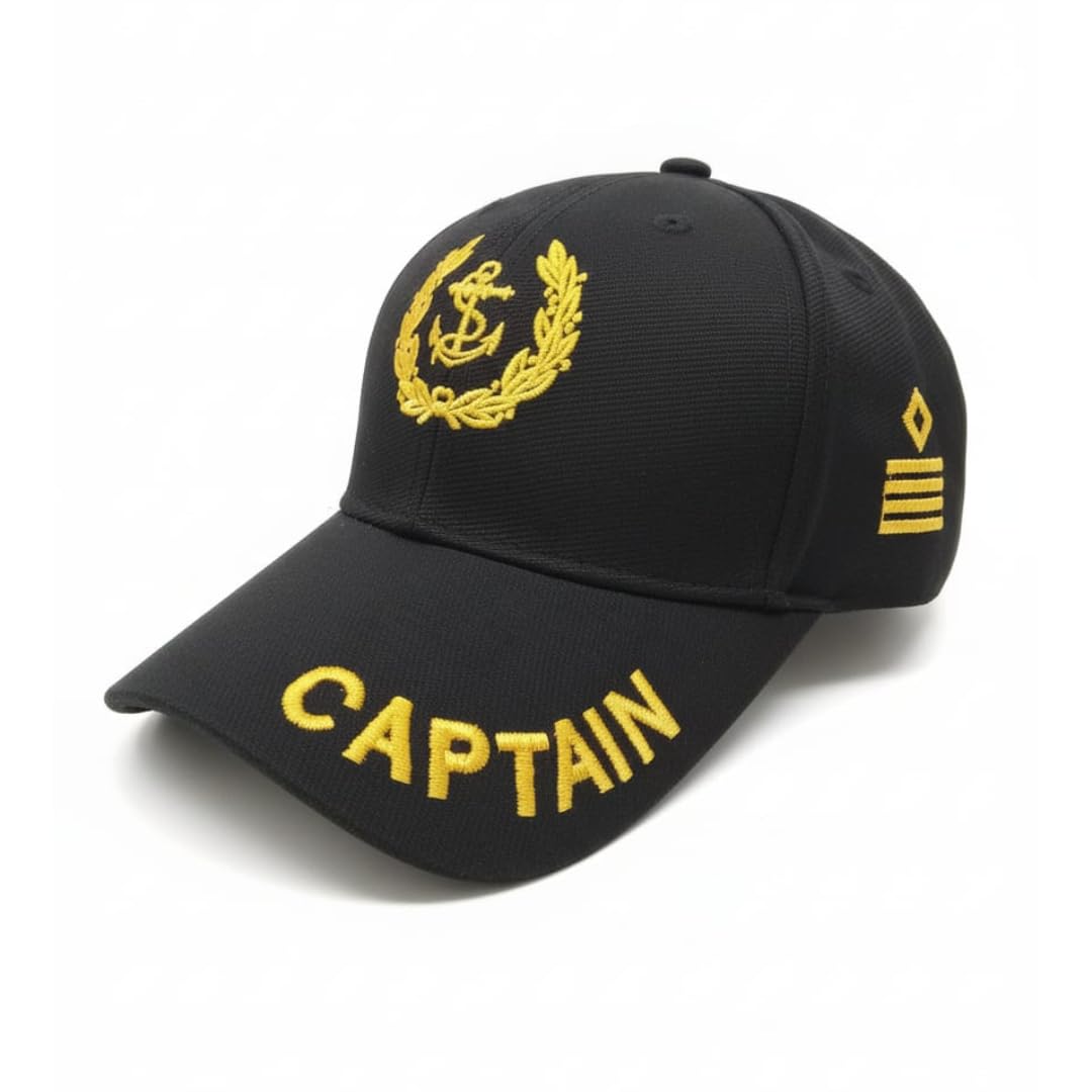 Embroidered Cap for Merchant Navy Captain