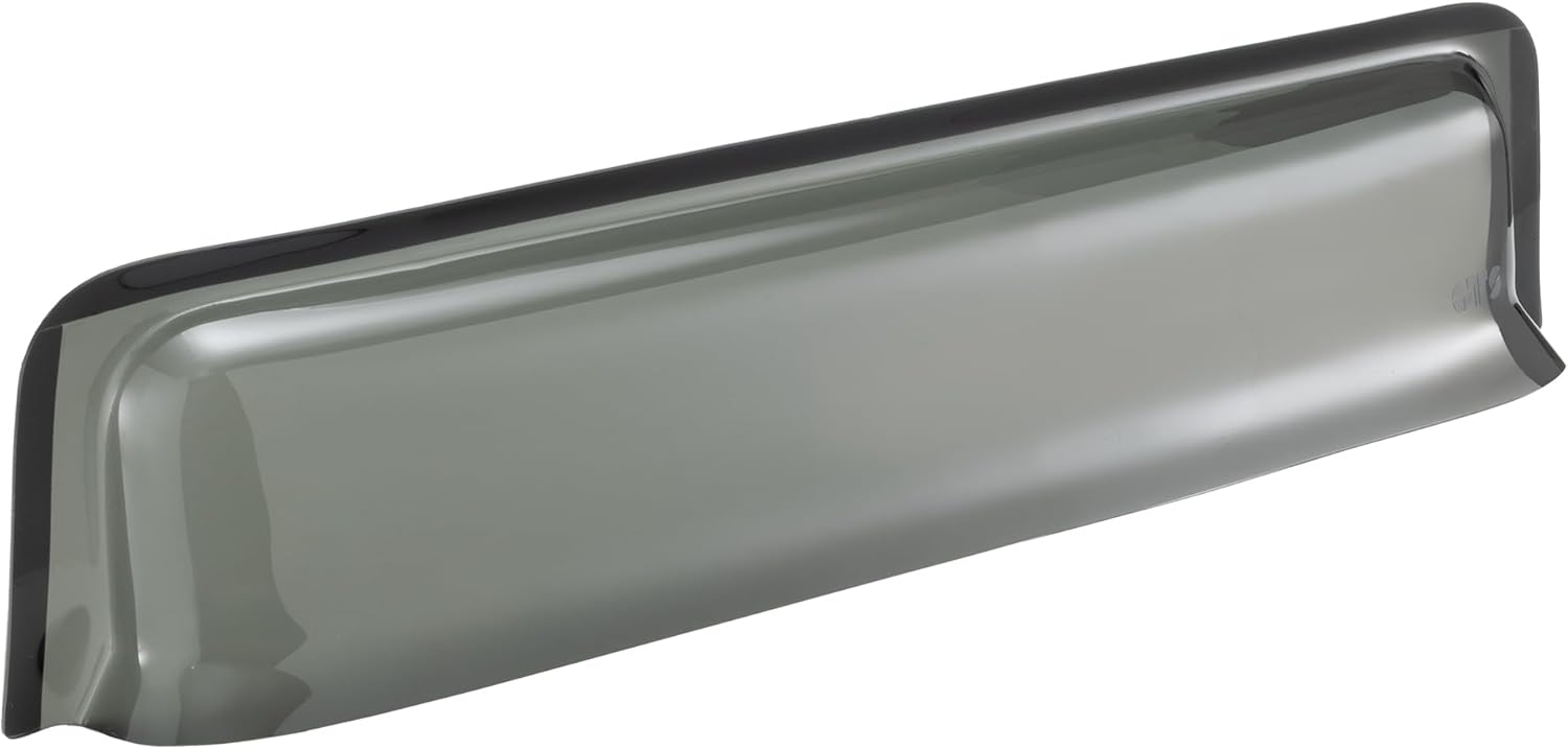 RecPro RV Window Rain Guard | Tinted Smoke Color | Fits Flat Sided Recreational Vehicles | 3M Double Side Acrylic Tape | Transparent UV Blended Acrylic | Made in USA (Fits 26-31 inch Wide Window)