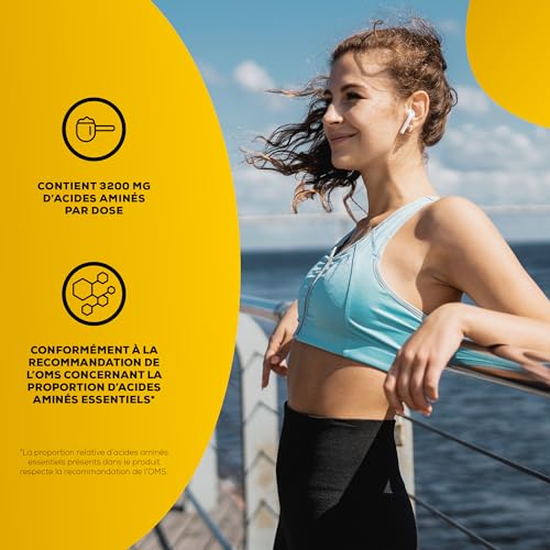 BioTechUSA EAA Capsules | 3200mg Acides Aminés Essentiels, Les 9 essentiels | Ratio recommandé par l'OMS | 200 capsules – Image 3