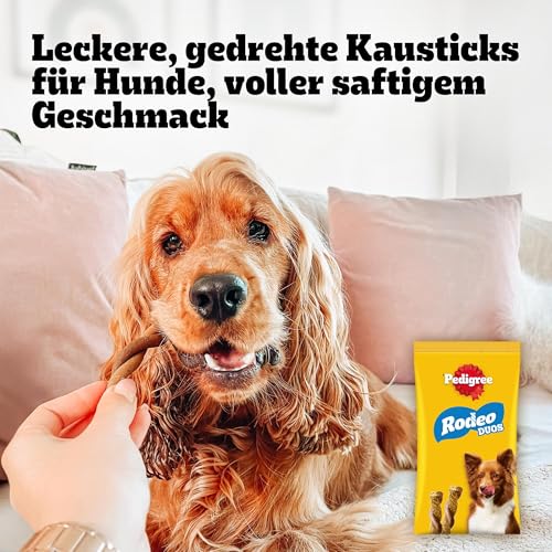 Pedigree Rodeo Duos Sticks Rind & Käse Geschmack Hundesnacks 10 x 7 Stück