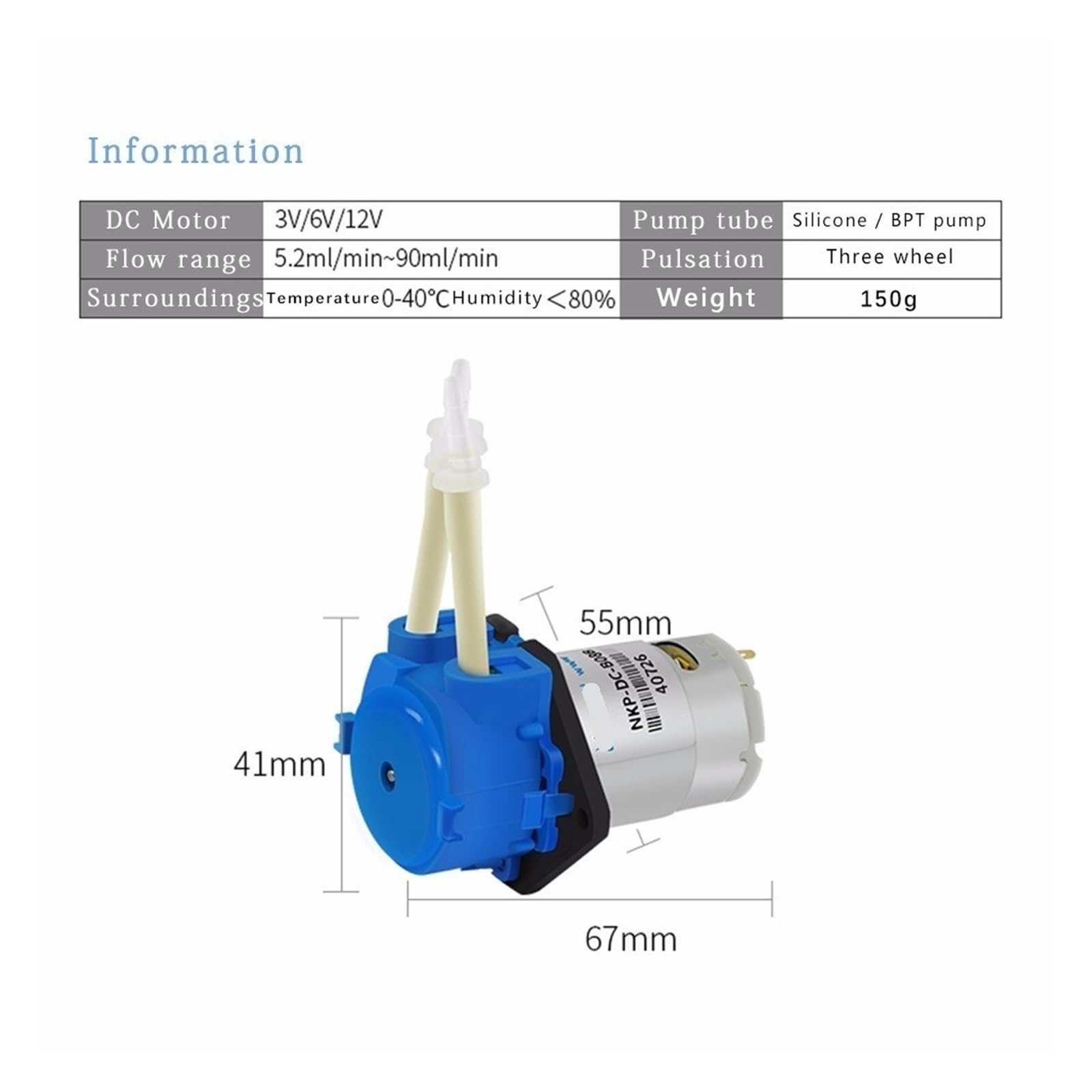 SJB920-300A, SJB920-200A pompa perystaltyczna ekspres do kawy koks akwarium