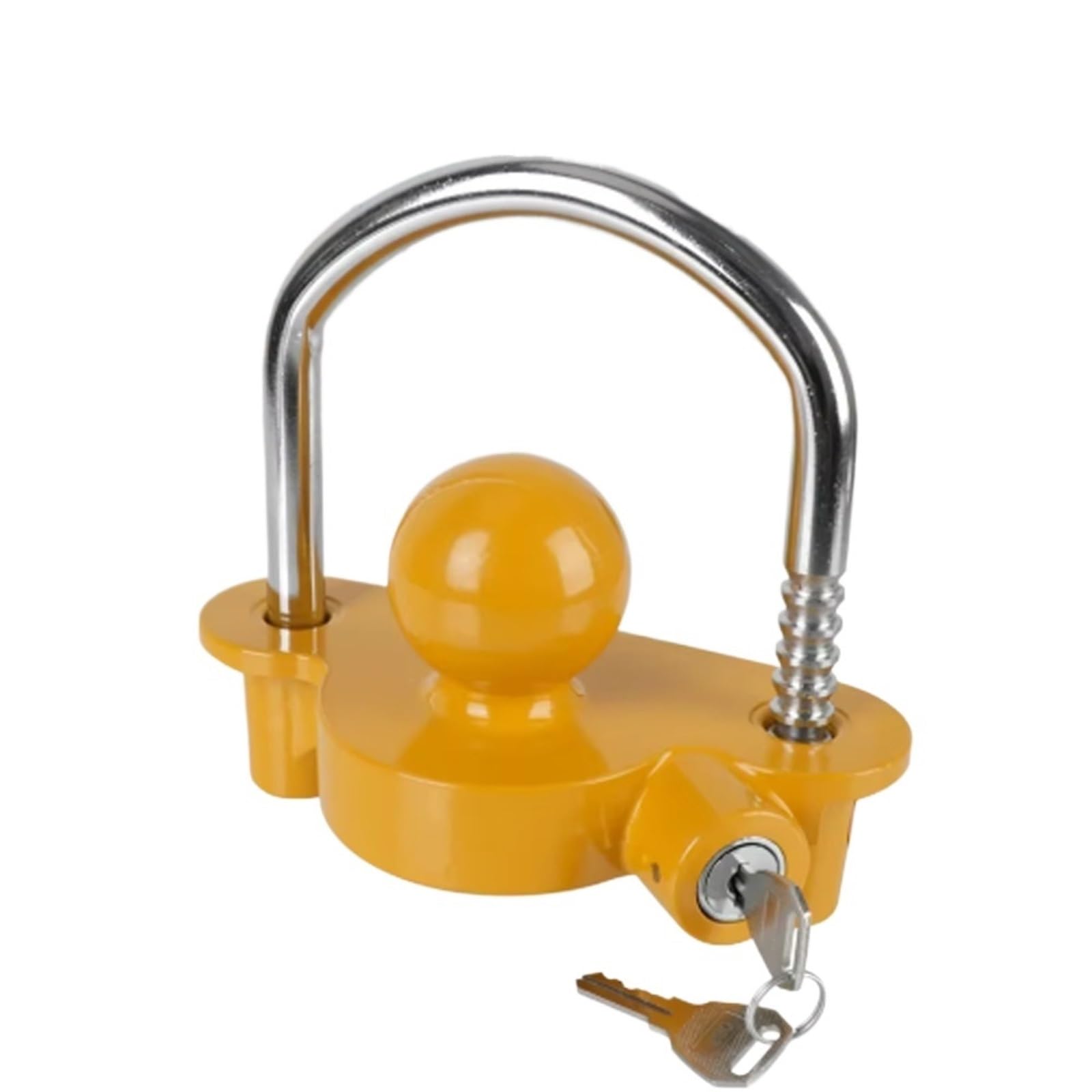 Adaptador de Enganche Cerradura antirrobo para Remolque con Gancho de Alta Resistencia, Cerradura Universal para acoplador de Bola para Remolque de Caravana Tubo Receptor de Remolque