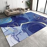 Photo Gallery marmo blu tappeti, pittura ad inchiostro astratto tappetino runner antiscivolo, tappeti di zona rettangolare per soggiorno, camera da letto, corridoio, cucina, sala da pranzo, 90 x 120cm Photo Gallery marmo blu tappeti, pittura ad inchiostro astratto tappetino runner antiscivolo, tappeti di zona rettangolare per soggiorno, camera da letto, corridoio, cucina, sala da pranzo, 90 x 120cm