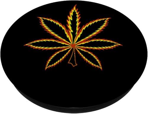 Miniatura 2 de Funny Weed Smoker Cannabis Marijuana Marihuana Design - PopSockets Grip and Stand for Phones and Tablets