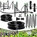 CARPATHEN Irrigation System - Adjustable Premium Drip Irrigation for Small Garden, Potted Plants, Hanging Baskets, Raised Garden Beds, Containers - Complete with Drip Emitters, Tubing and Connectors